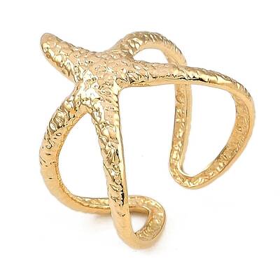 304 Stainless Steel Open Cuff Rings for Women