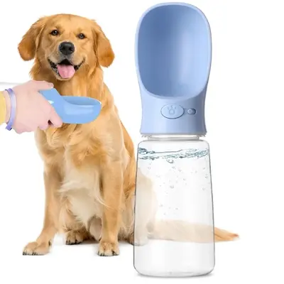 Dog Water Bottle, 550ml, Portable Dog Water Bottle, Lightweight, Leak Proof