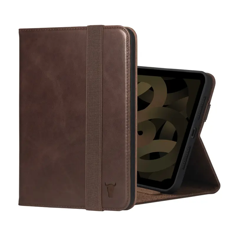 Apple iPad Mini 7 Leather Case (A17 Pro 7th Generation) - Dark Brown