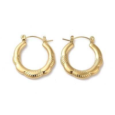 Rack Plating 304 Stainless Hoop Earrings for Women