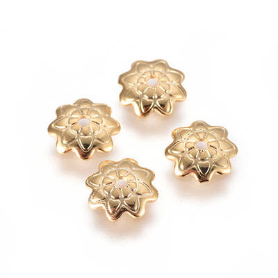 PVD Vacuum Plating 304 Stainless Steel Bead Caps
