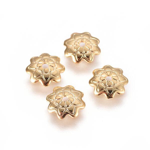 PVD Vacuum Plating 304 Stainless Steel Bead Caps