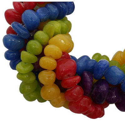 Natural Yellow Jade Beads Strands Mix