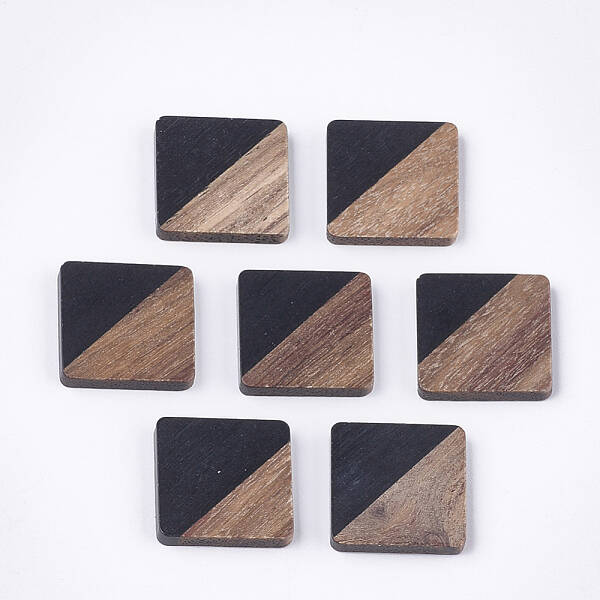 Resin & Walnut Wood Cabochons