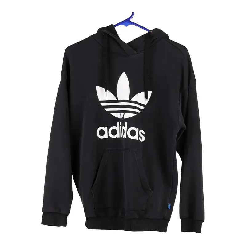 Adidas Spellout Hoodie - XS Black Cotton Blend