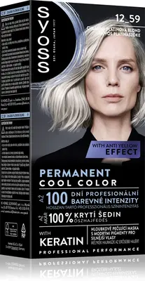 Syoss Cool Color Permanent Hair Dye Color 12-59 Cool Platinum Blond