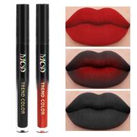 Long Lasting Matte Lipstick, 2 Counts/set Waterproof Non-stick Cup Lip Glaze, Easy Coloring Lip Sticks, Suitable for All Occa...