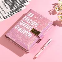 100 Envelope Savings Challenge Binder - New & Shiny 100-Day Envelope Challenge Kit with Fun Design for Saving $5,050 Budget