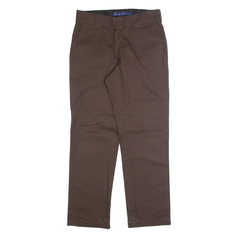 DICKIES Chino Mens Trousers Brown Regular Straight W30 L30