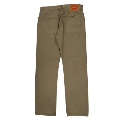 White Tab 505 Levis Trousers - 30W 31L Beige Cotton