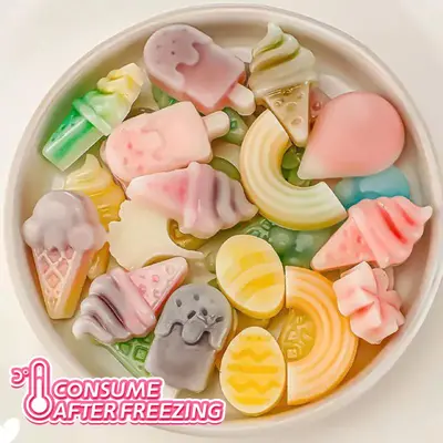 Bonbon Land Vintage Wax Bottle Candy, Fruit Filled Banana, Blueberry, Strawberry, Fruit Syrup with Various Flavors, Holiday G...