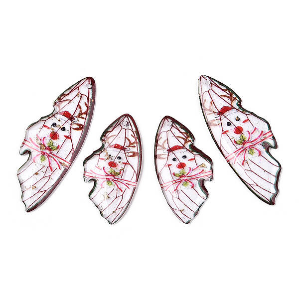 Christmas Theme Epoxy Resin Pendants