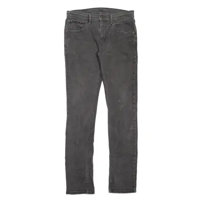 LEVI'S 65504 Mens Jeans Grey Slim Straight W32 L34