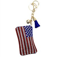 Seasonal Bling Bag Charm with Keychain, Fashion Accessory For Keys, Purse, Backpack decor keychain bag keychain charms