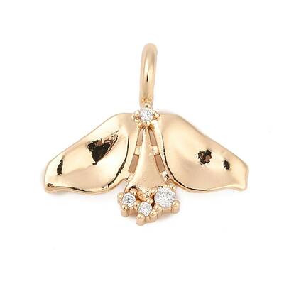 Brass Pave Cubic Zirconia Pendants