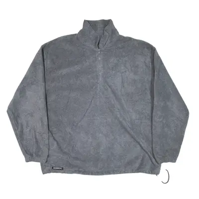 RENNOC Fleece Grey 1/4 Zip Mens XL