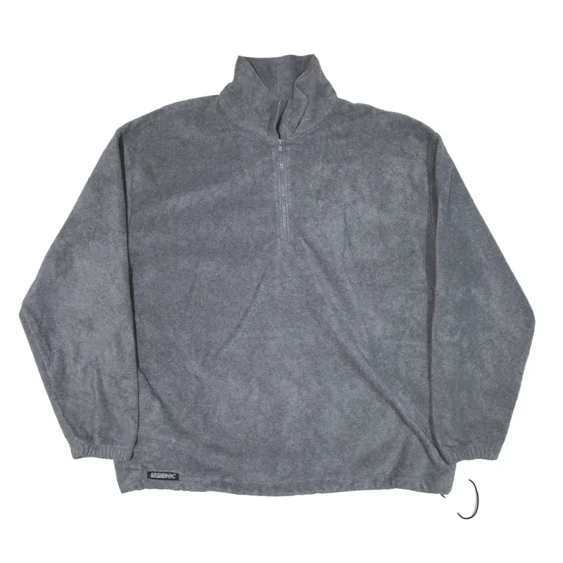 RENNOC Fleece Grey 1/4 Zip Mens XL