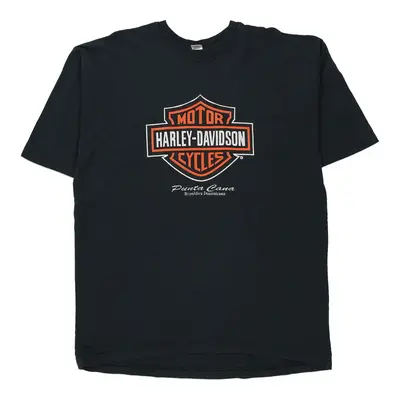 Harley Davidson Punta Cana Republica Dominicana  Player Pro Graphic T-Shirt - 2XL Black Cotton