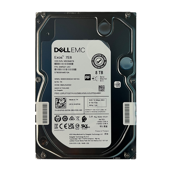 ST8000NM010A Seagate 8TB 12Gb/s SAS 7200 3.5-inch 256MB Hard Drive