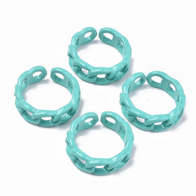 Spray Painted Alloy Cuff Rings