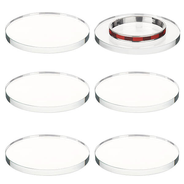 Transparent Glass Display Pedestals
