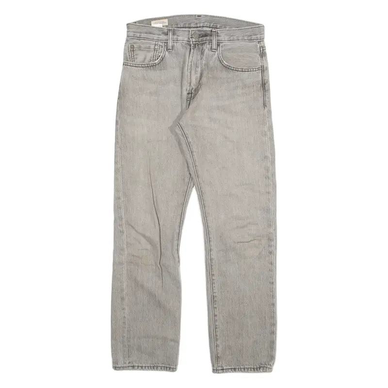 LEVI'S 551 Z Big E Mens Jeans Grey Regular Skinny Stone Wash W28 L30