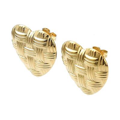 Ion Plating(IP) 201 Stainless Steel Stud Earrings