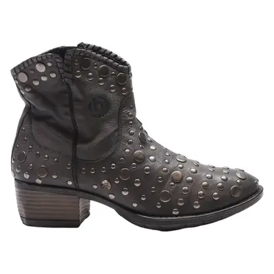 BUGATTI Ankle Boots Grey Leather Womens UK 5