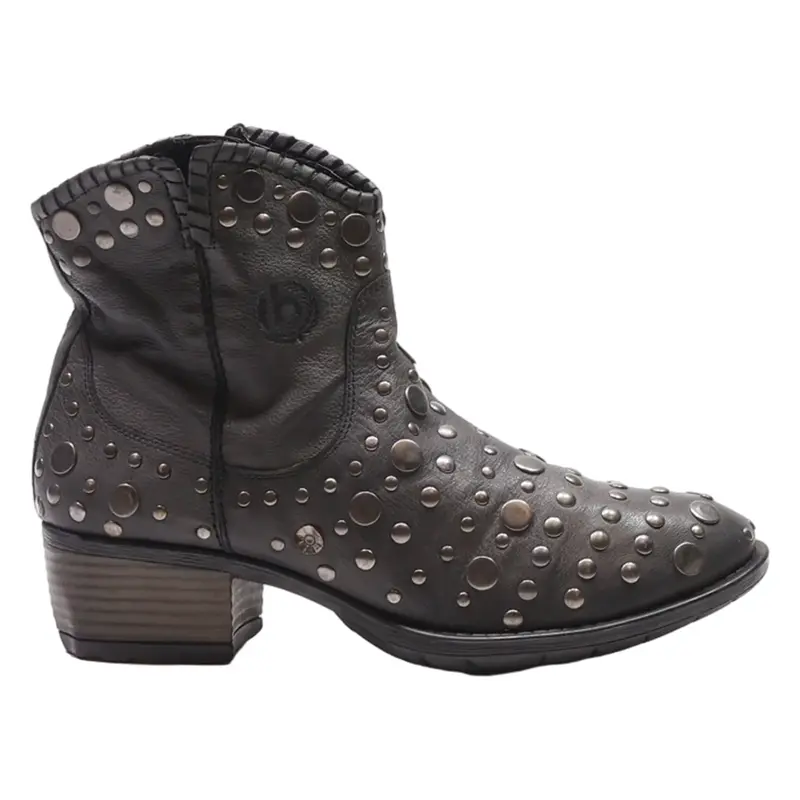 BUGATTI Ankle Boots Grey Leather Womens UK 5