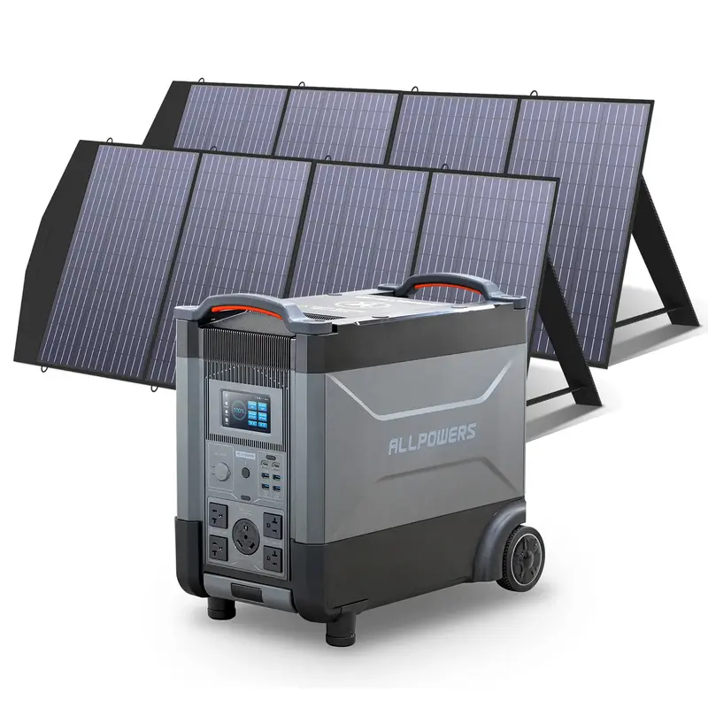 ALLPOWERS Solar Generator Kit 4000W Power Station 200W Solar Panel