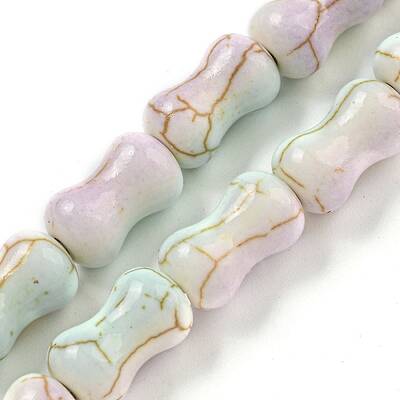 Baking Paint Synthetic Turquoise Beads Strands