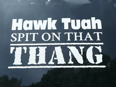 Hawk Tuah High Quality Vinyl Decal - 2 PACK