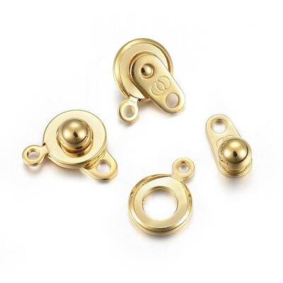 201 Stainless Steel Snap Clasps