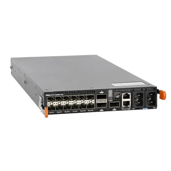 Dell 0XNK6W | PowerSwitch S4100-ON Series S4112F-ON 12 x 10GbE SFP+ and 3 x 100GbE QSFP28 Ports 2 x AC Fixed PSU and 3 x Fixe...