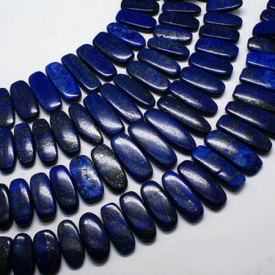 Natural Gemstone Pendants Lapis Lazuli Graduated Beads Strands
