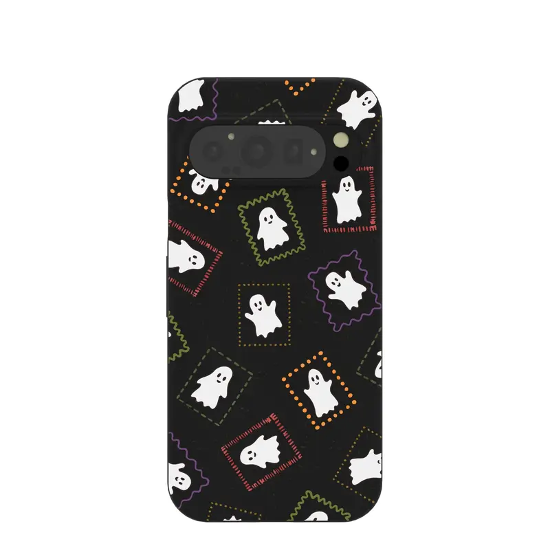 Black Ghost Stamps Google Pixel 9/9 Pro Case