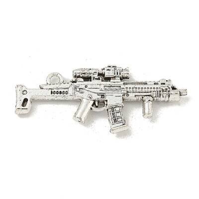 Tibetan Style Alloy Submachine Gun Pendants
