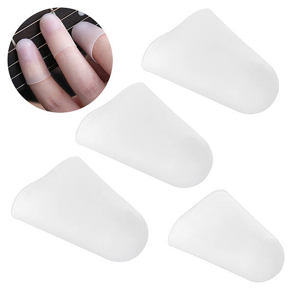 4Pcs Silicone Guitar Fingertip Protector