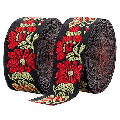 Ethnic Style Embroidery Polyester Ribbons