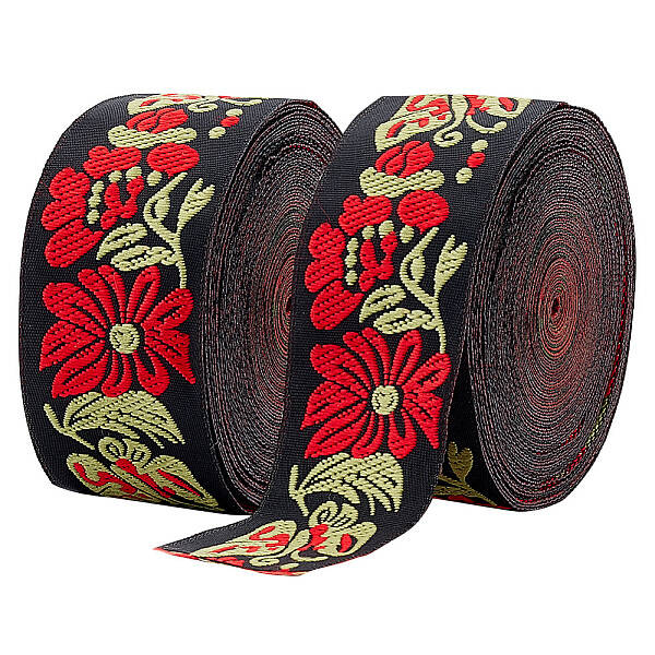 Ethnic Style Embroidery Polyester Ribbons