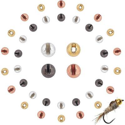 SUPERFINDINGS Fly Tying Beads Tungsten Counter Sunk Beads Round Ball Beads Head Ball Fly Tying Materials
