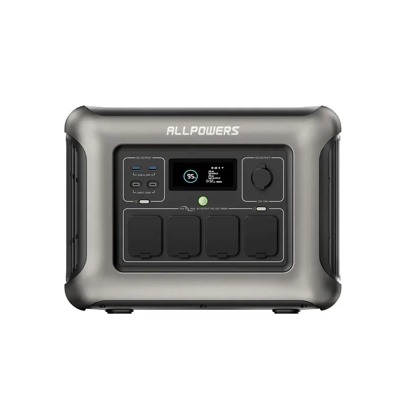 ALLPOWERS R1500 Portable Power Station 1800W 1152Wh LiFePO4 Battery (Refurbished)