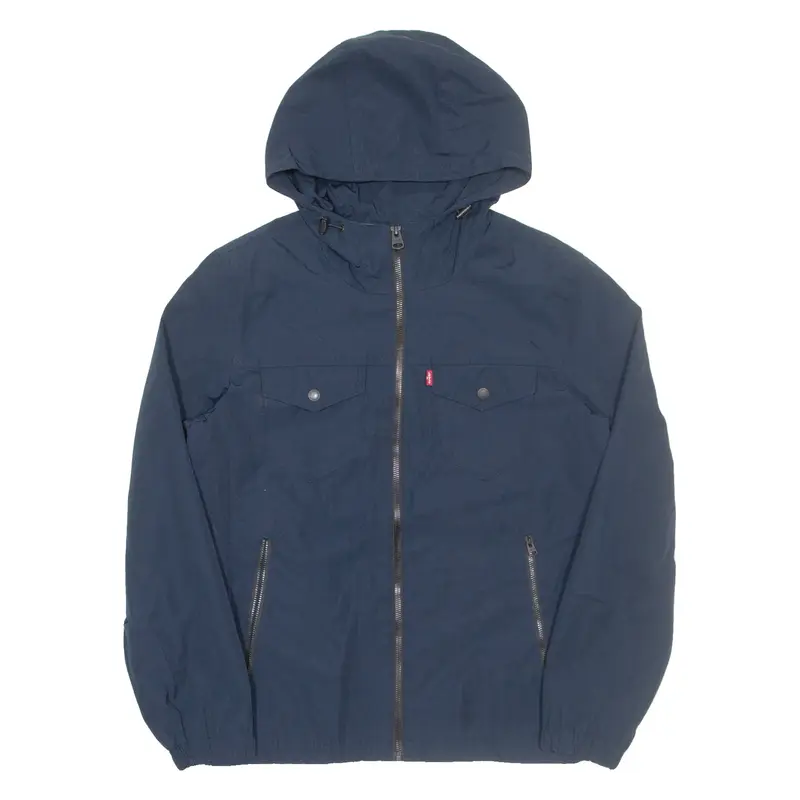 LEVI'S Mens Jacket Blue Hooded S