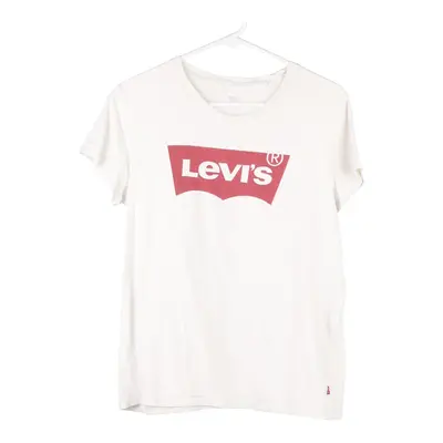 Levis Spellout T-Shirt - Large White Cotton Blend