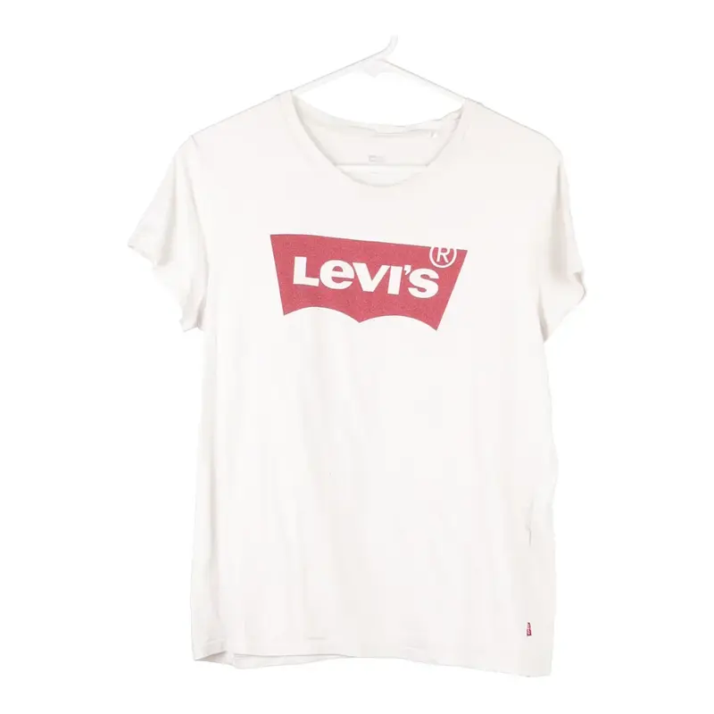 Levis Spellout T-Shirt - Large White Cotton Blend