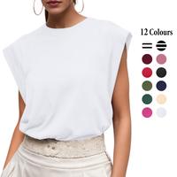 GRECERELLE Women 2025 Cap Sleeve Tops Summer Casual Tee Shirt Loose Crew Neck Basic Tank Trendy Work Vacation Outfits Womensw...