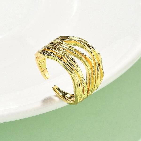 Brass Adjustable Cuff Rings