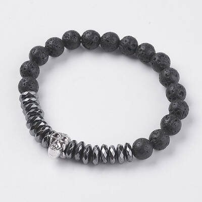 Synthetic Hematite Stretch Bracelets