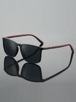 Unisex Sporty Square Frame Sunglasses, Trendy Casual Sunglasses for Outdoor Cycling Driving Fishing, Fashion Bike Accessories...