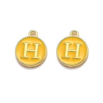 Golden Plated Alloy Enamel Charms